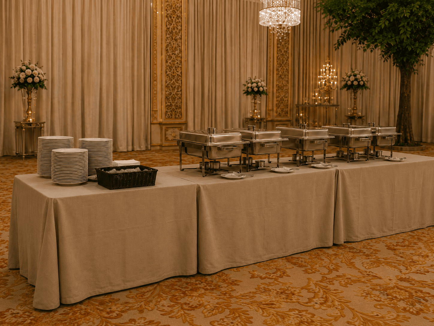 Caterer, before Tent Mart